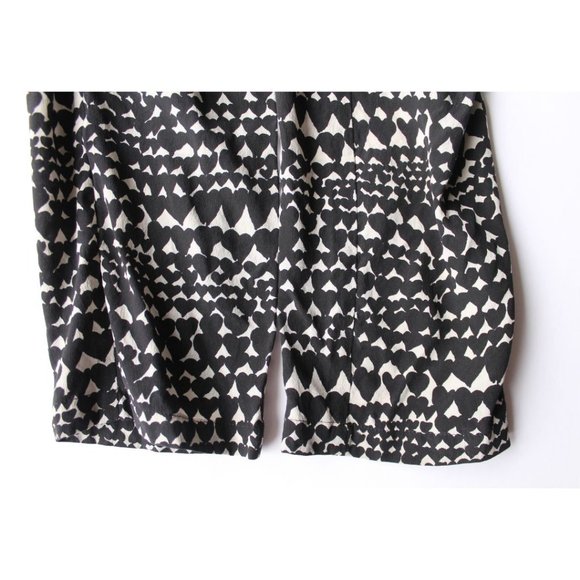 Stella McCartney Heart Print Silk Pants Black White Size 40 - Picture 10 of 13